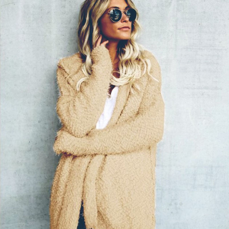 Women's Fuzzy Hooded Cardigan – view 4