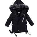 Boys' Faux-Fur Hooded Padded Parka