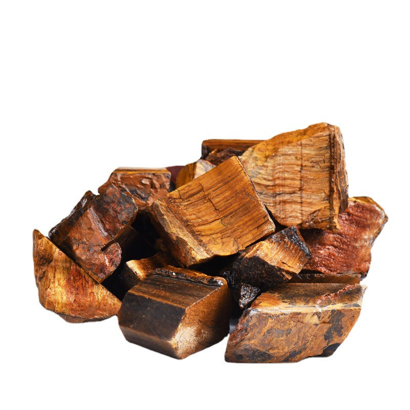 Natural rough tiger eye stones – view 1