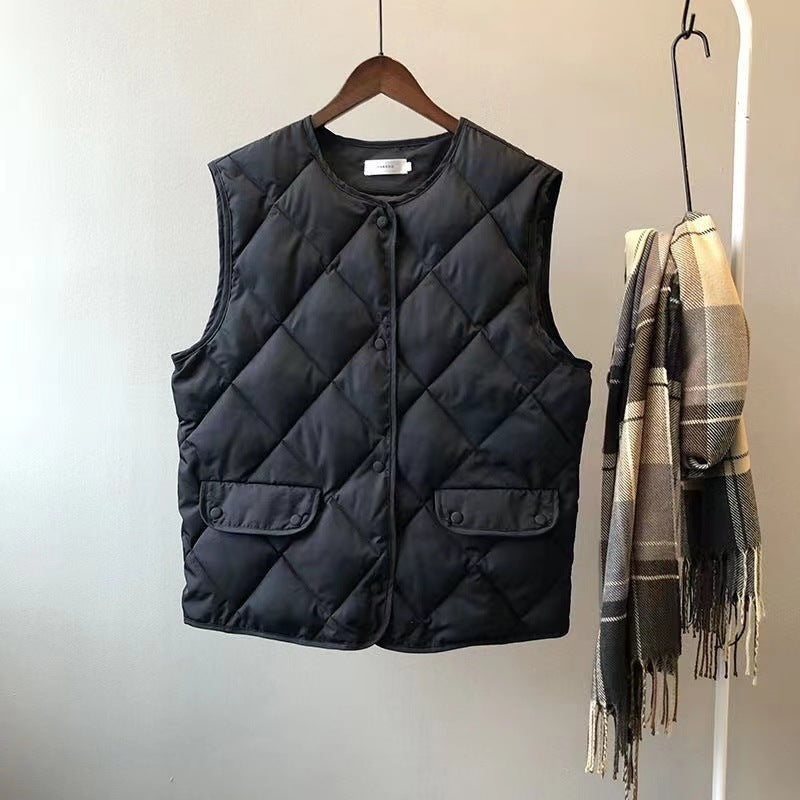 Women's Quilted Puffer Vest - view 2