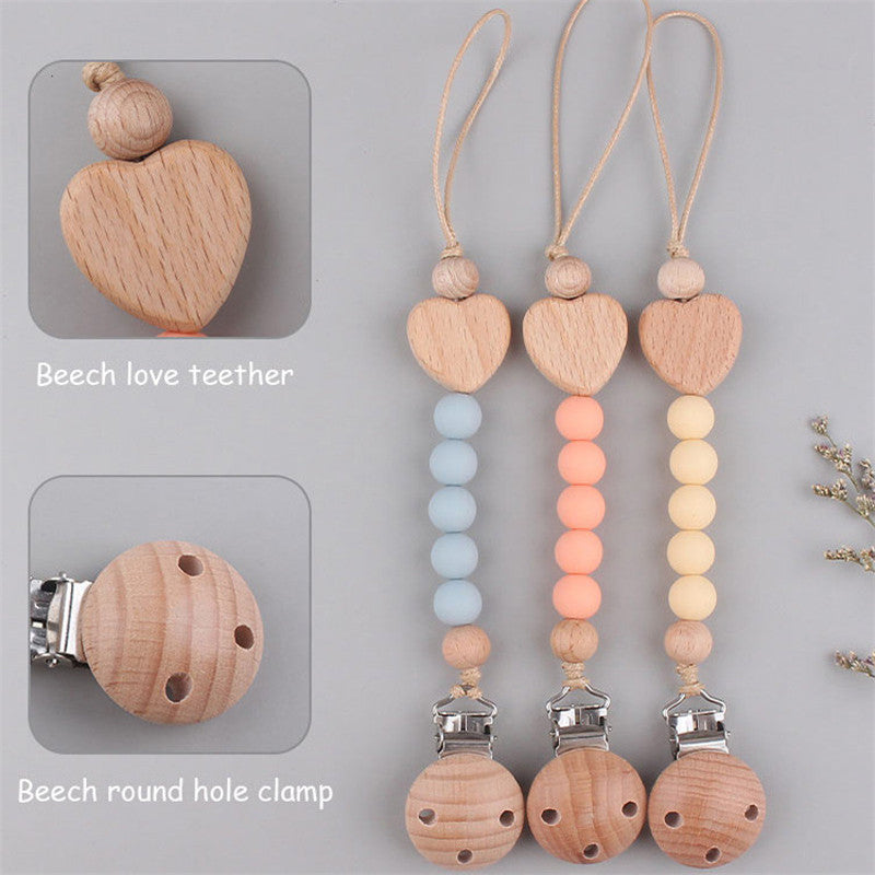 Silicone Bead Pacifier Clip 3