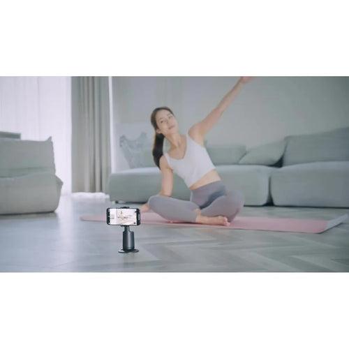 Black auto face tracking phone gimbal tripod