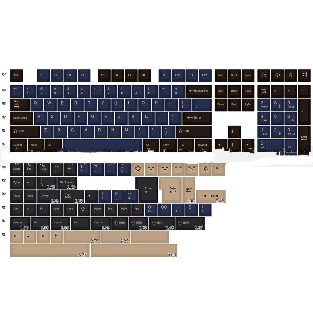 173-Key Two-Colour Keycap Set 5
