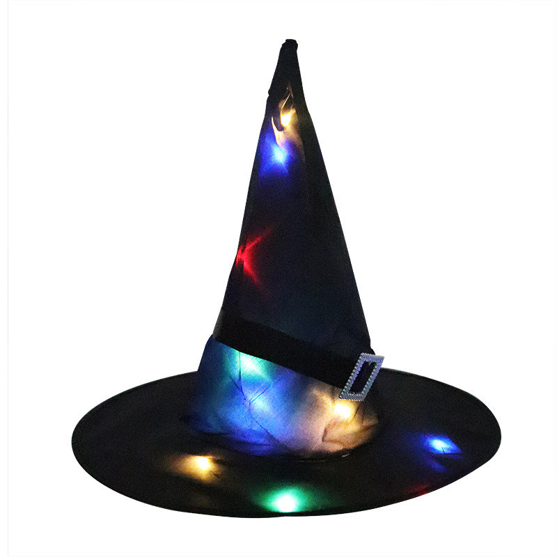Glowing LED witch hat – view 1