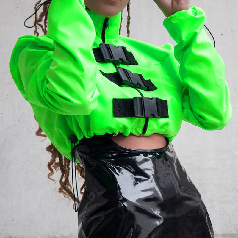 Women's Neon Buckle Crop Jacket – view 2