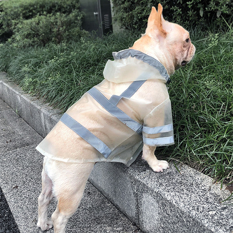 Clear Reflective Waterproof Dog Raincoat