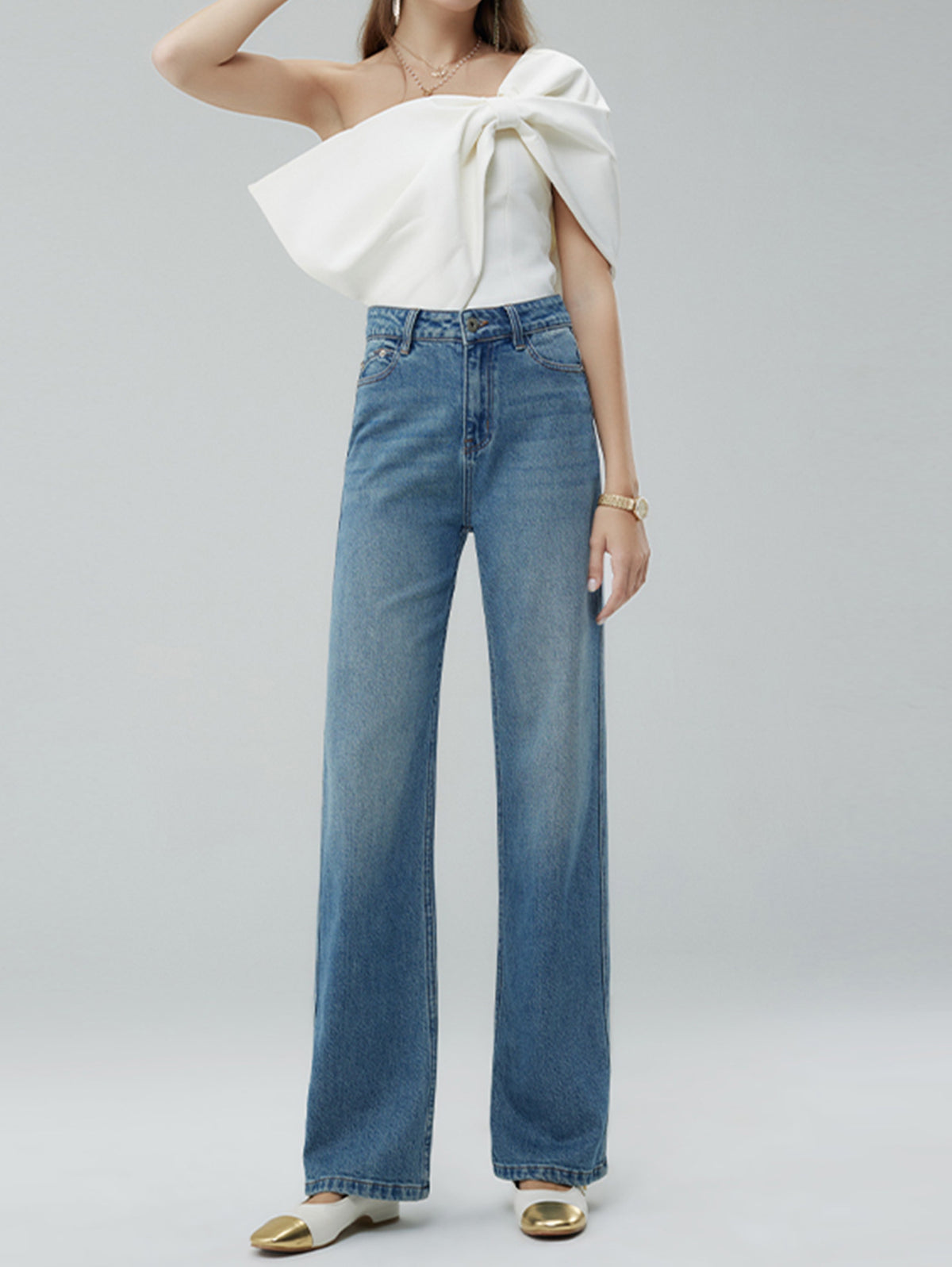 Women's High-Rise Wide-Leg Jeans - view 3