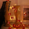 Jack-o'-lantern pumpkin LED string lights – view 1