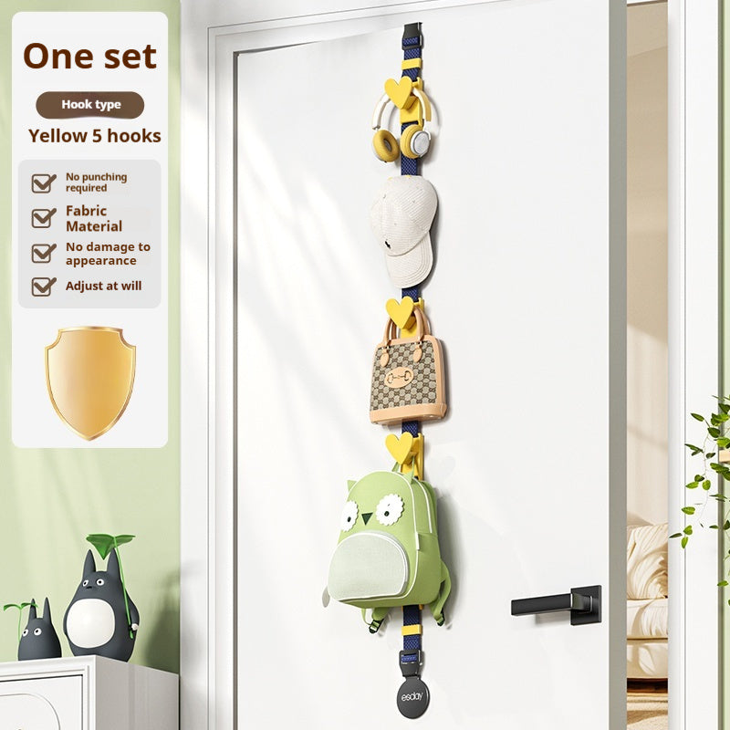 Over-door clothes hook rack