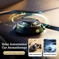 Solar powered kinetic double-ring car air freshener diffuser