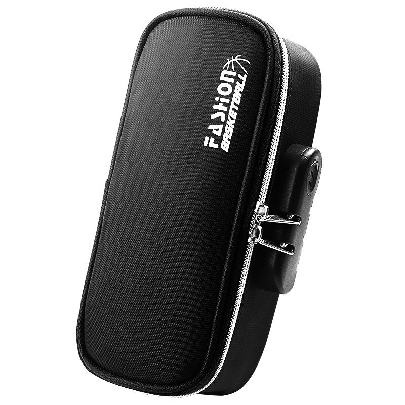 Locking pencil case on a desk