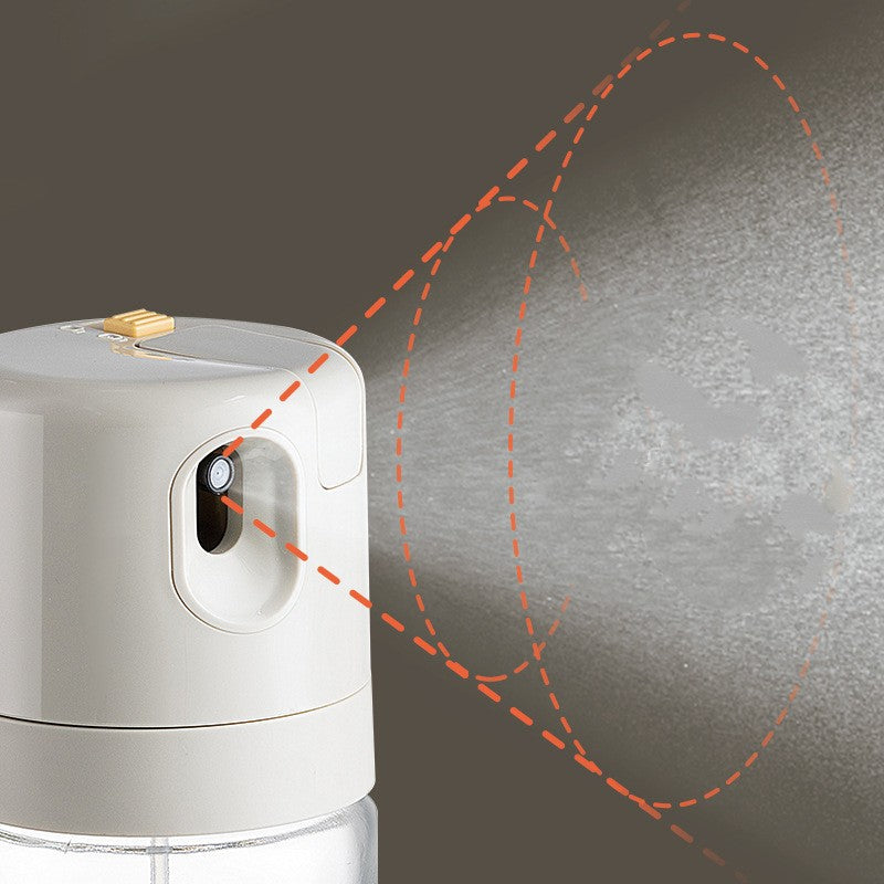 2-in-1 oil sprayer glass bottle detail
