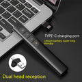 Wireless rechargeable presenter clicker with red laser pointer
