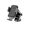Black car wireless charger phone mount with suction cup