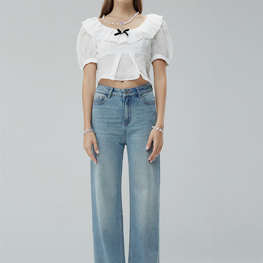 Women's High-Rise Wide-Leg Jeans