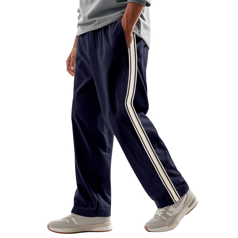 Men's Striped Corduroy Track Pants - view 8
