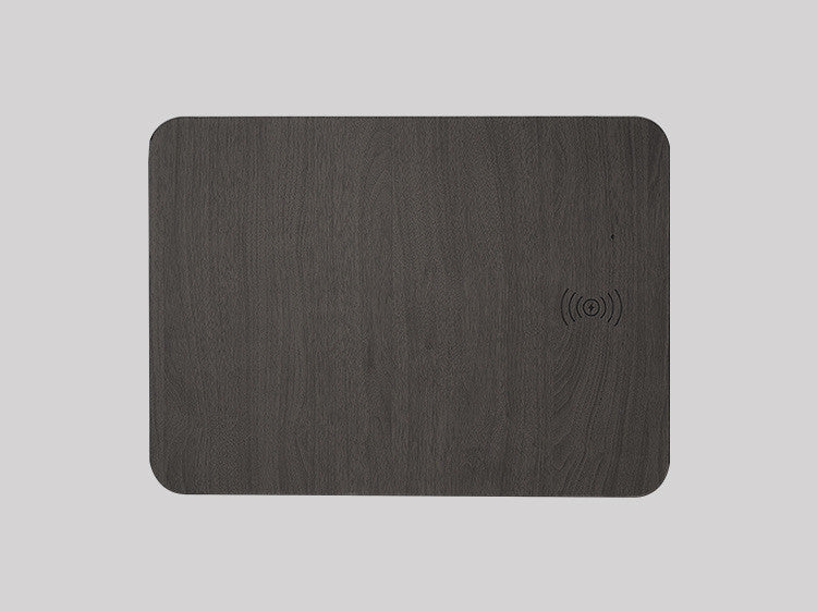 Black wireless charging mouse pad