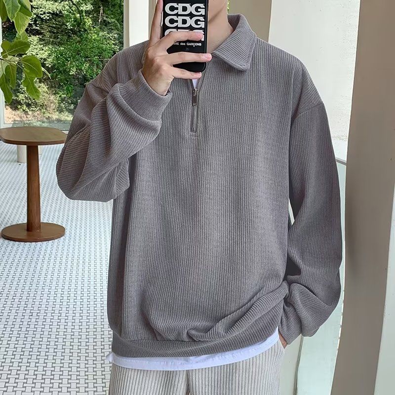 Men's Fleece-Lined Half-Zip Sweatshirt - view 10