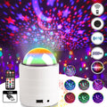 Black mini LED star projector night light – view 1