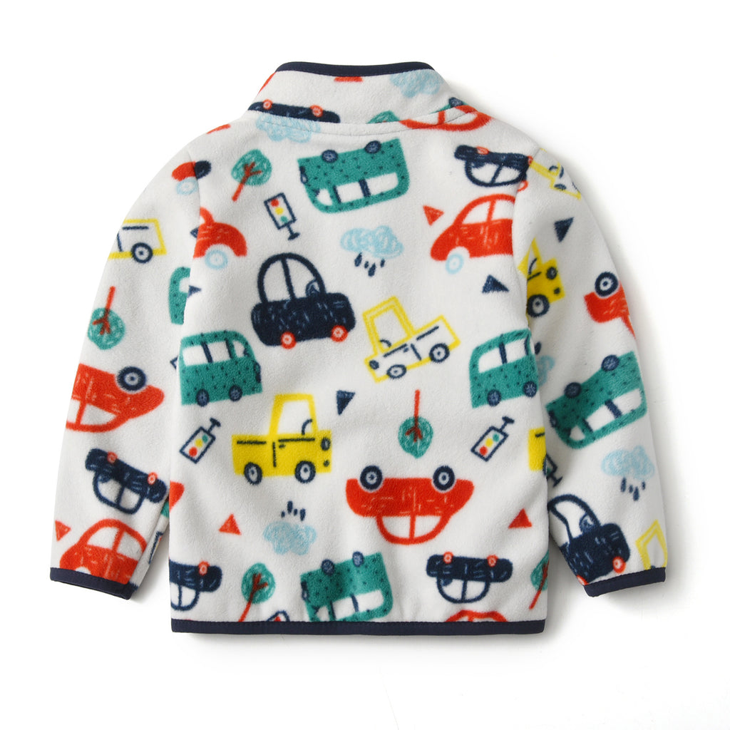 Boys' Car Print Fleece Jacket – view 4