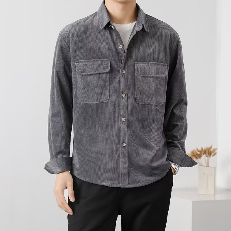Men's Corduroy Button-Up Shirt – view 5