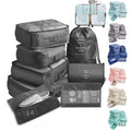Colorful 8-piece travel packing cubes set