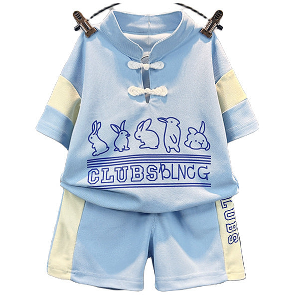 Boys' Bunny Print T-Shirt & Shorts Set - view 9