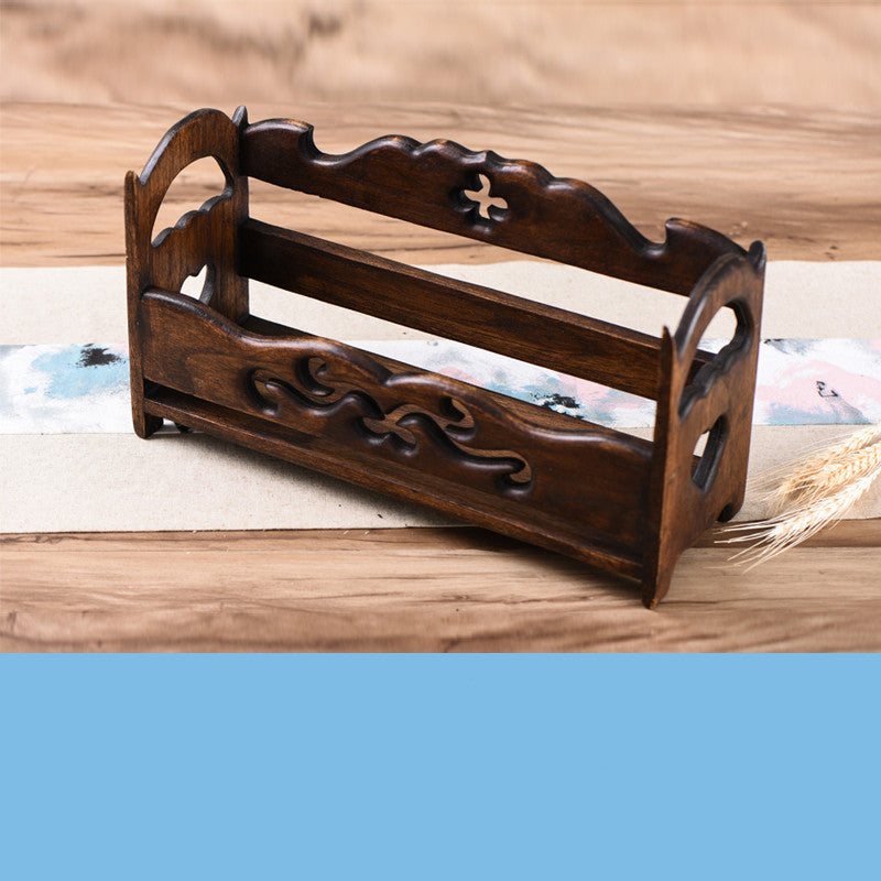 Desktop wood bookshelf