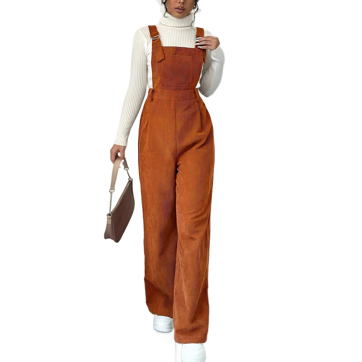 Women's Corduroy Bib Overalls – view 5