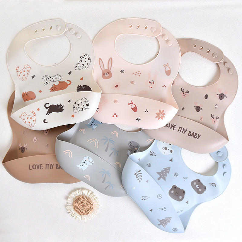 Silicone Baby Bib with Food Catcher