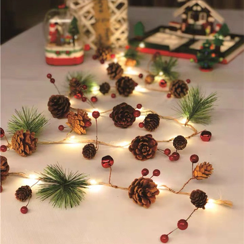 LED Pine Cone String Lights