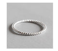 Silver Twist Couple Ring