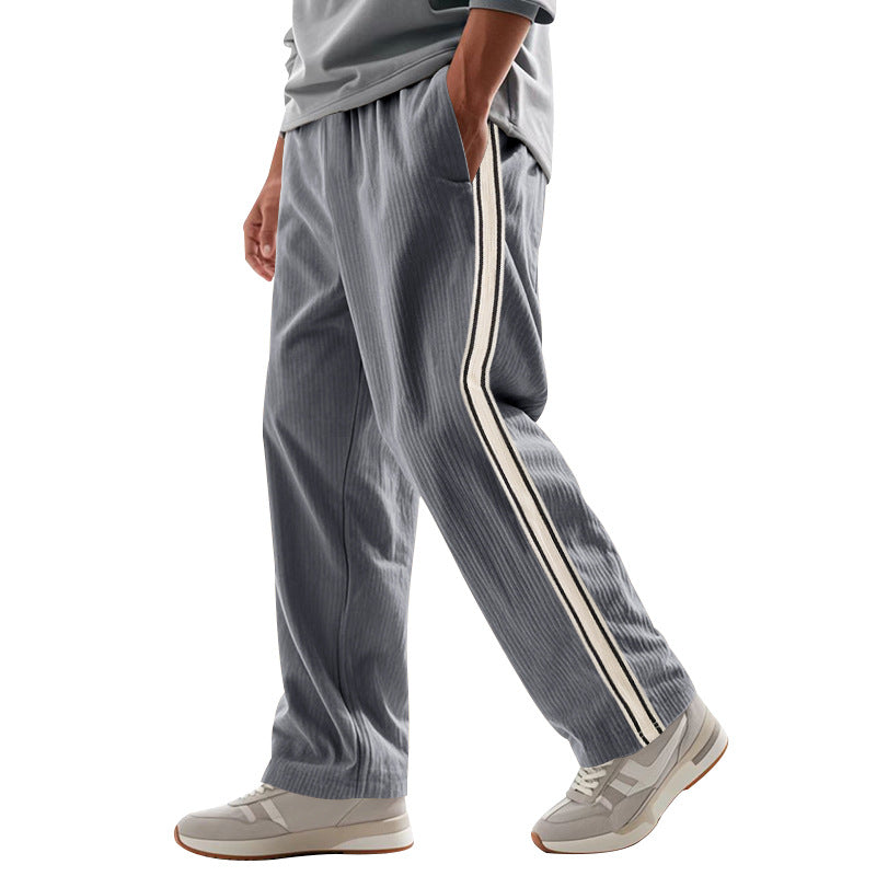 Men's Striped Corduroy Track Pants - view 4
