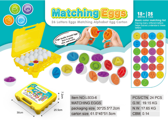 Shape Matching Toy Eggs 6
