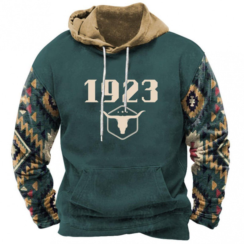 Men's printed graphic pullover hoodie – view 3