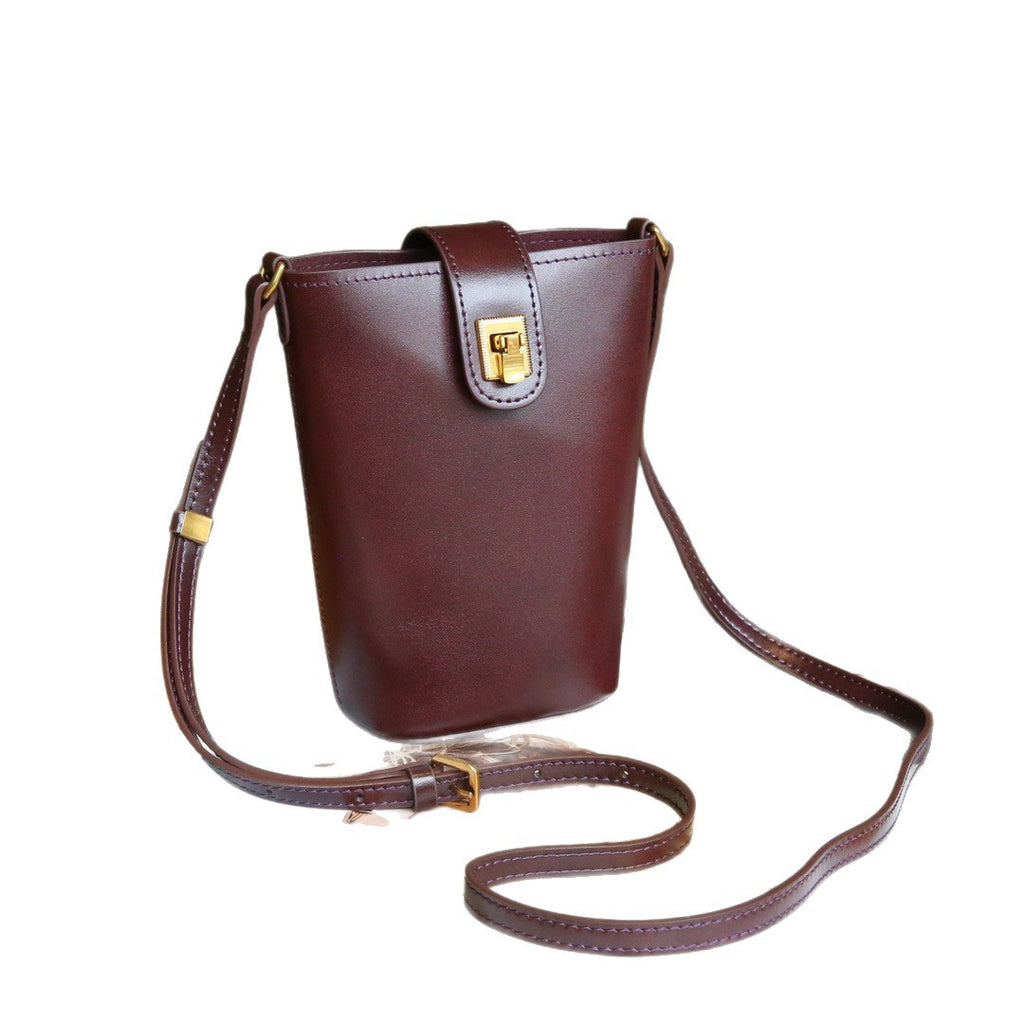 Vintage Genuine Leather Crossbody Bag