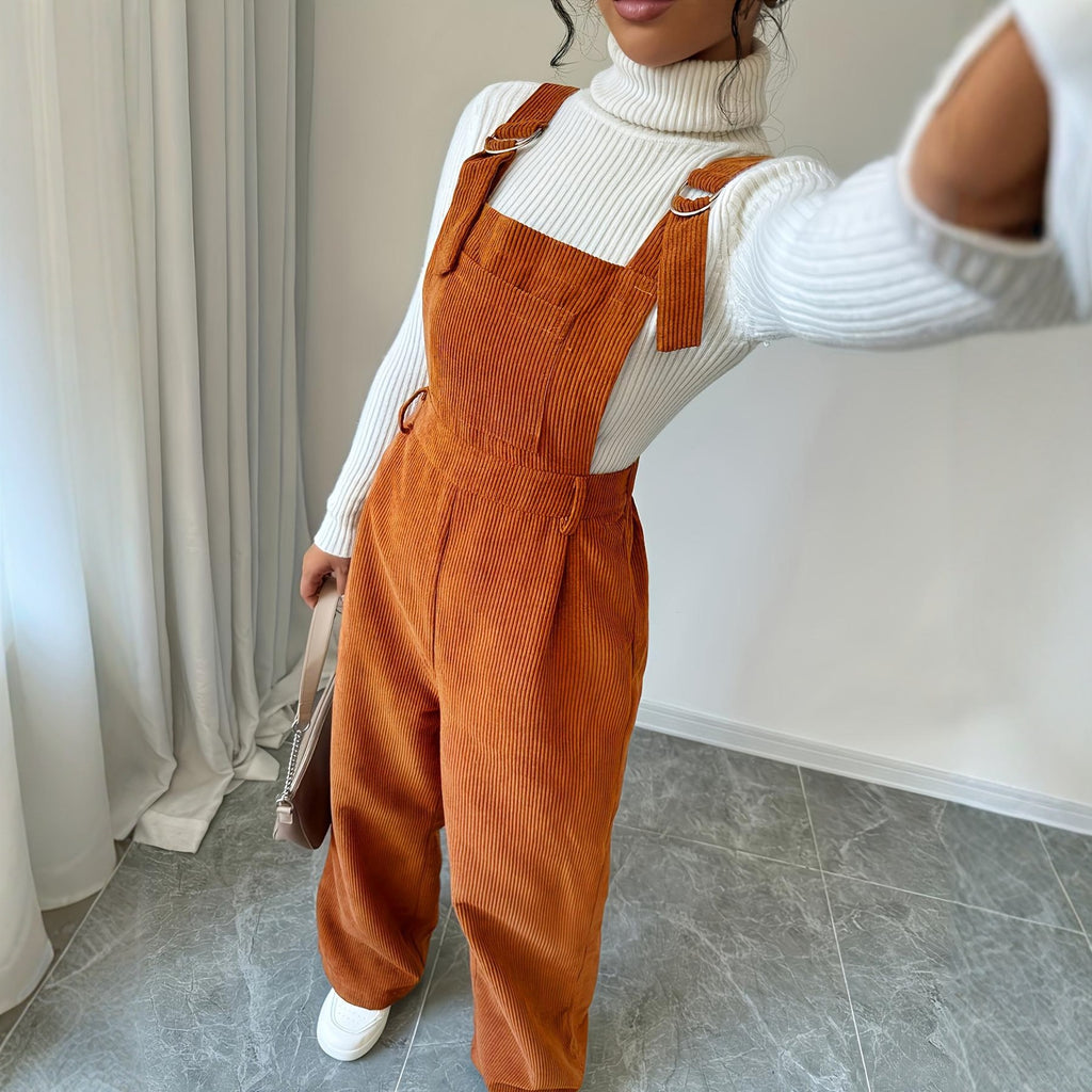 Women's Corduroy Bib Overalls – view 2