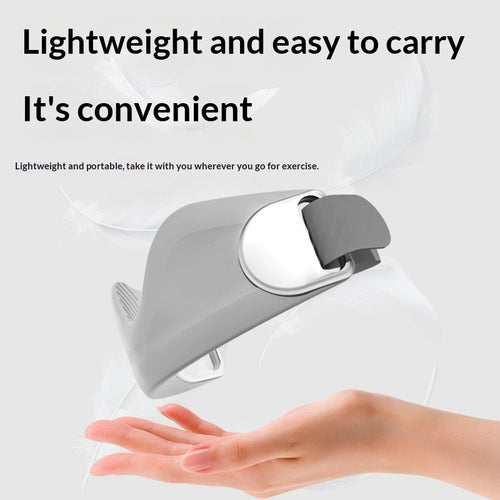 Lightweight patellar knee strap held in hand