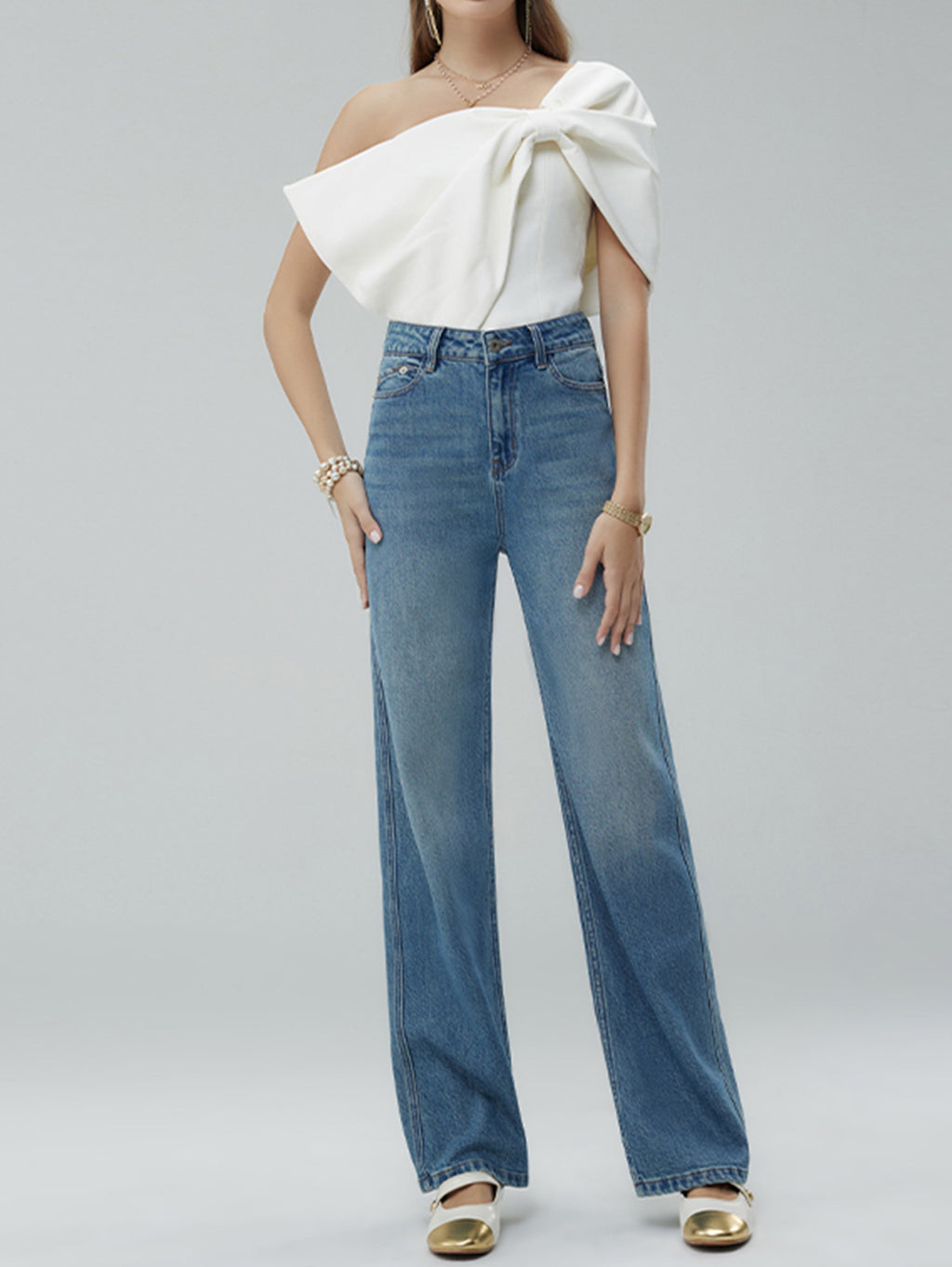 Women's High-Rise Wide-Leg Jeans - view 2