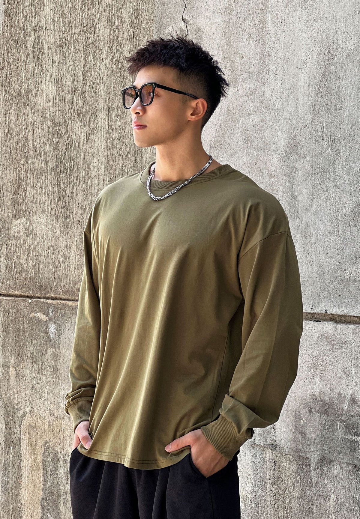 Men's Oversized Long Sleeve T-Shirt – view 6