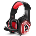 RGB lighted wired gaming headset with boom mic