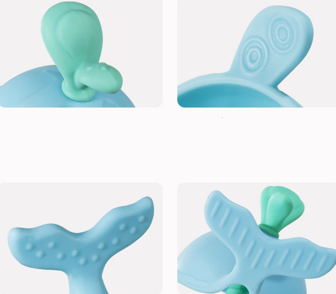 Whale Silicone Baby Teether 2