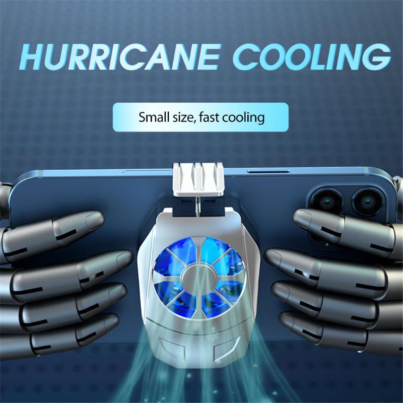 Clip-on phone cooling fan – view 1