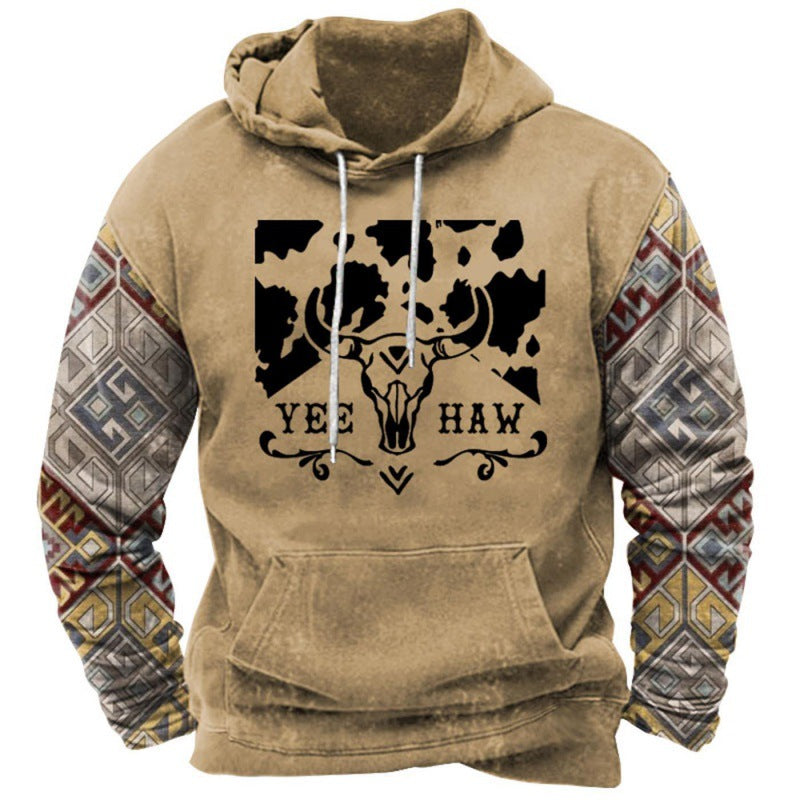 Men's printed graphic pullover hoodie – view 4