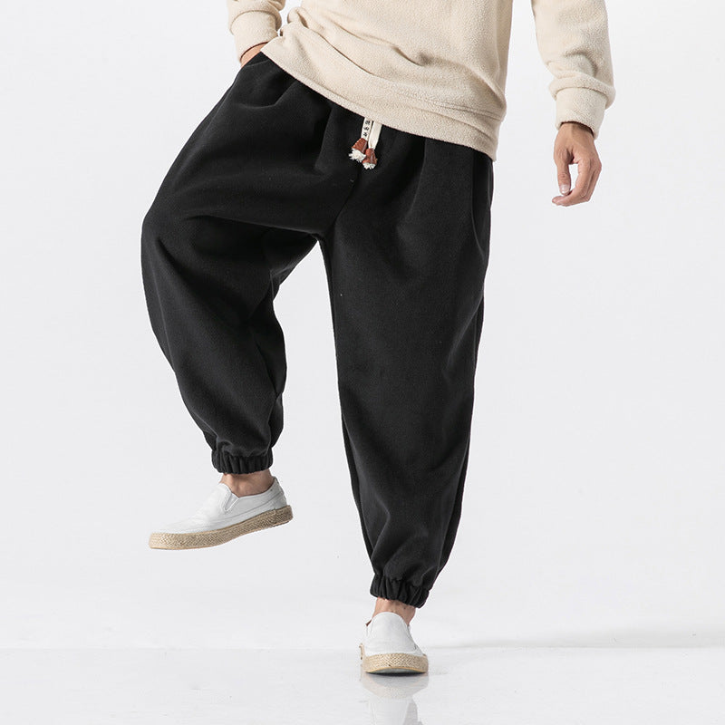 Men's Relaxed Cotton Jogger Pants, Plus Sizes