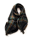 Women's Plaid Fringe Winter Scarf - view 9