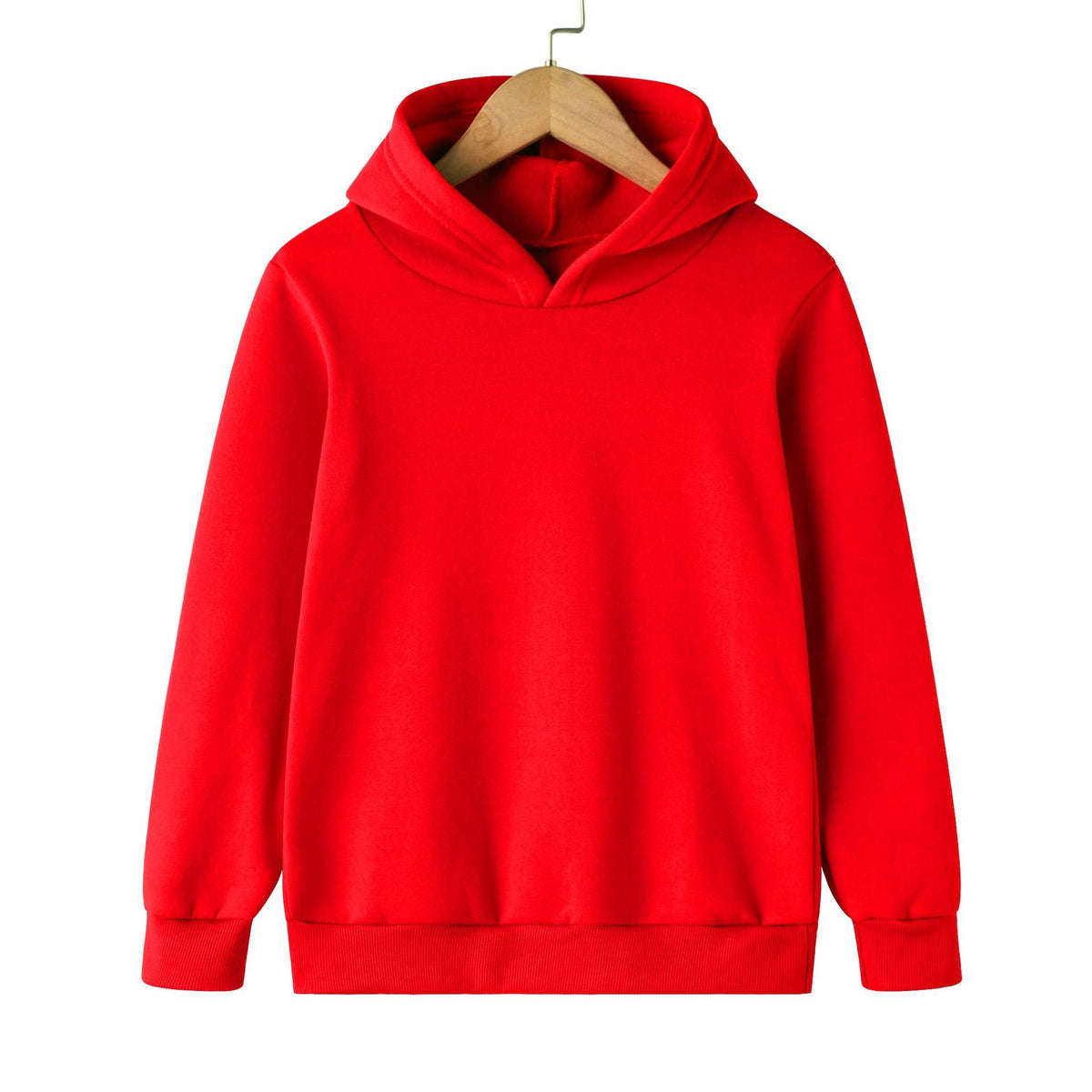 Kids' solid colour pullover hoodie – view 2