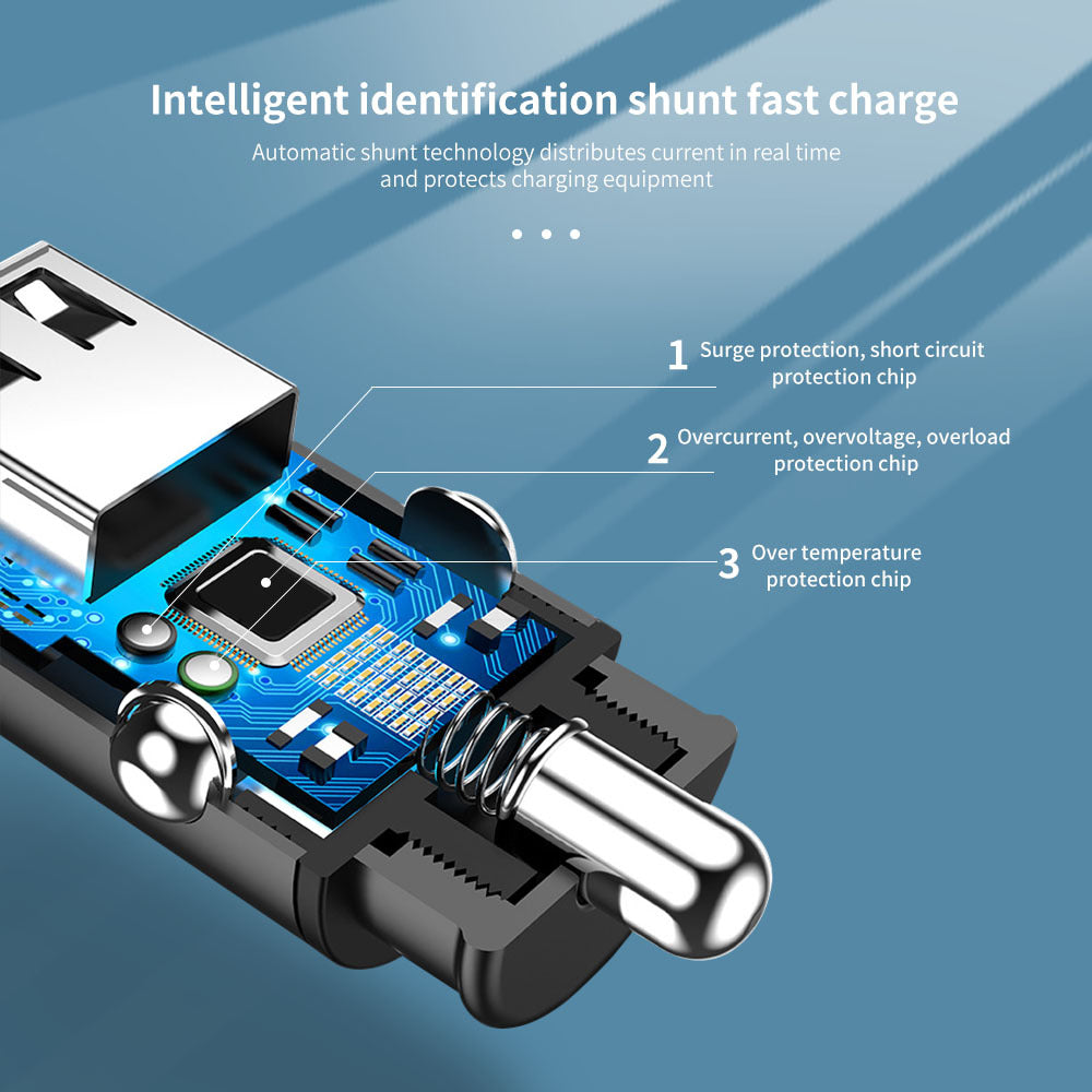 Light-up single-port USB car phone charger – view 4