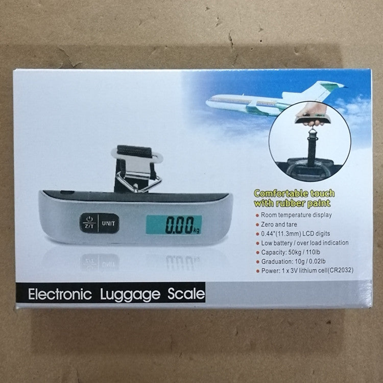 Digital luggage scale retail box with travel features