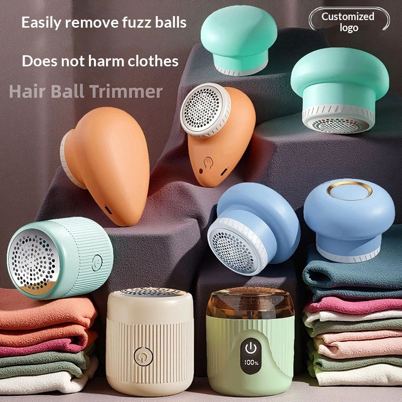 Portable lint shaver fabric remover side view